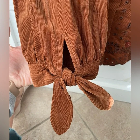 Brown Madewell Corduroy Top Size Large - Picture 5 of 6
